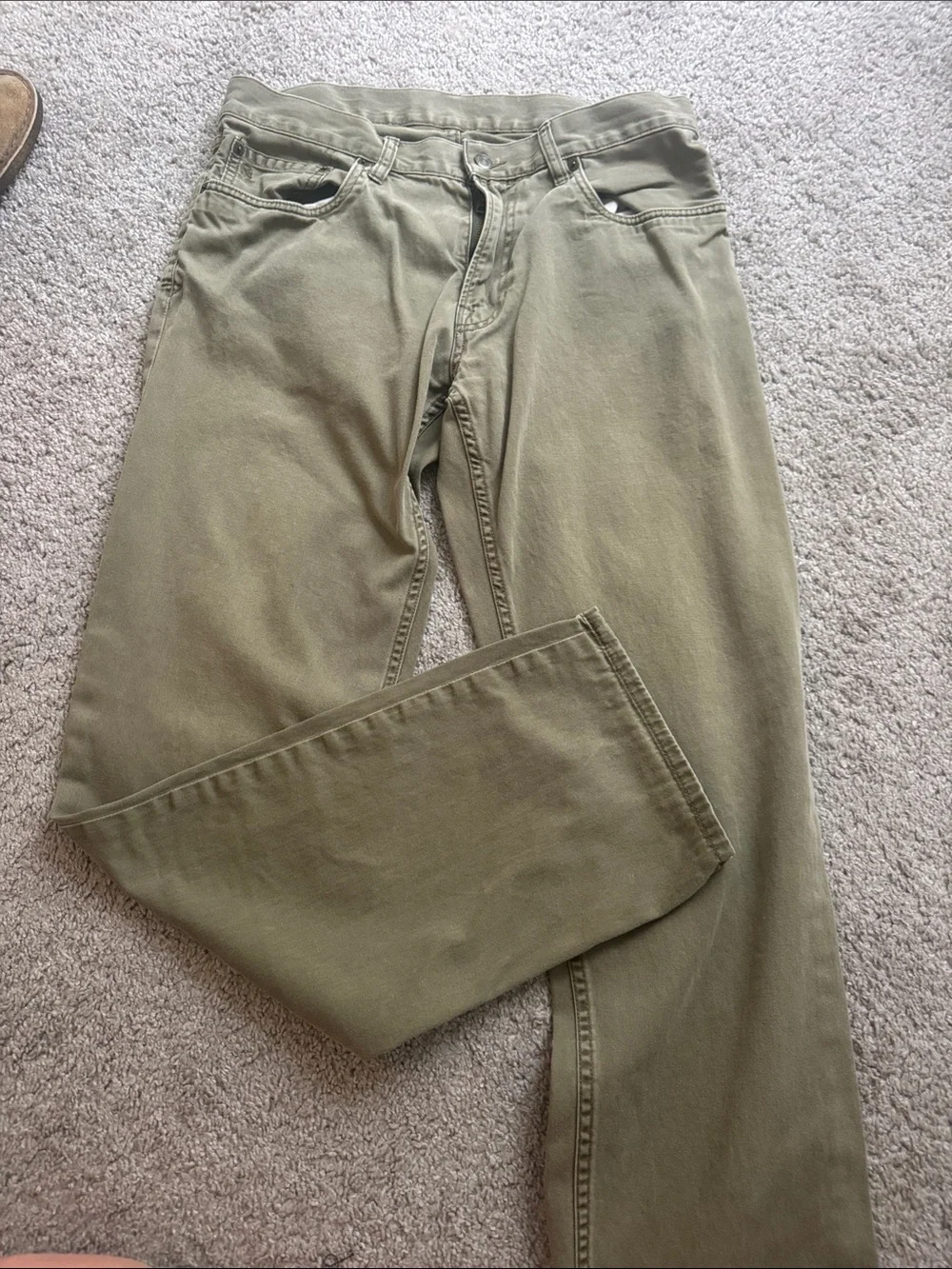 Polo by Ralph Lauren Men's Straight Jeans in Olive